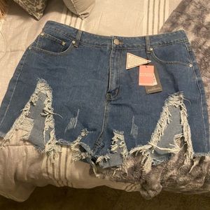 PLT jeans shorts